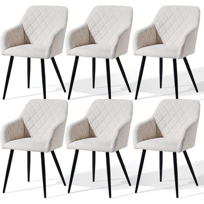 Крісла для їдальні CLIPOP, комплект. М'які крісла з оксамитовим покриттям для вітальні, кухні, їдальні. З металевими ніжками та підлокітниками. Оксамит, зелений колір.