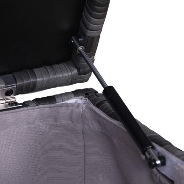 Набір садово-розслаблюючих меблів SVITA California з поліротангу (сірий) з ящиком для подушок CALIFORNIA/LUGANO