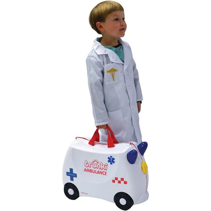 Дитяча валіза та дитяча ручна поклажа Trunki Abbie Ambulance (біла)