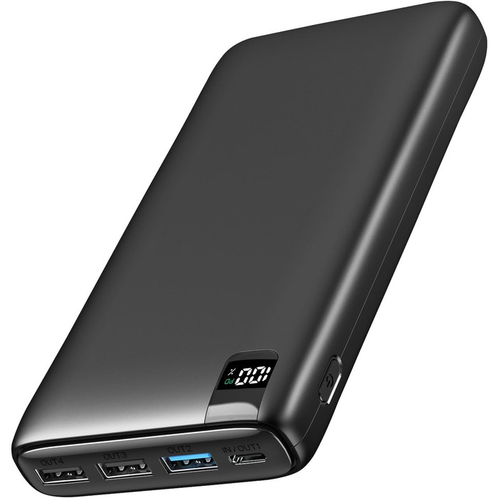 Вт PD, 4 порти, сумісний зі смартфонами та планшетами, 26800mAh, 22,5