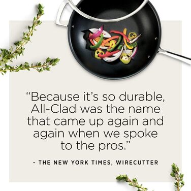 Сковороди All-Clad Essentials, антипригарне покриття, харт-анодоване покриття, 21.6 та 26.7 см, 2 шт., сірі