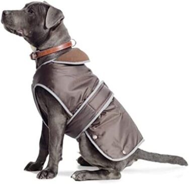 Пальто Ancol Stormguard для собак шоколадно-коричневого кольору, розмір S або M, Довжина 35 см або підходить для окружності 42-58 см, 980186 см/м, шоколадно-коричневого кольору / м
