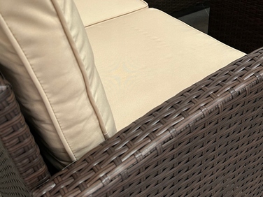 Комплект садових меблів із техноротанга Pegie Prestige, коричневий, 6 предметів