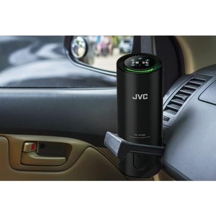 Повітряний очисник JVC KS-AP120 з фотокаталитичною технологією, CADR 8,5 м³/год, EPA-фільтр E12, UV-фільтр, іонізатор, 2 режими очищення, 12 Вт, USB, керування жестами