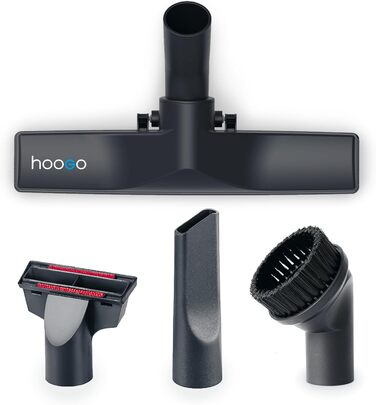 Пилсос Hoogo B3+ з мішком | Пилсос для підлоги | Потужний, з HEPA-фільтром, 850 Вт, радіус дії 11 м, тихий (74 дБ), об'єм пилозбірника 3 л, з набором насадок, білий, з кабелем