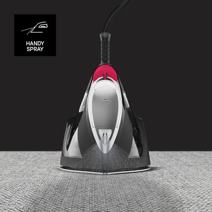 Праска Taurus 2800 Вт з регулюванням температури та подачі пари, керамічна підошва, система захисту від накипу та Anti-Drop, водяний спрей