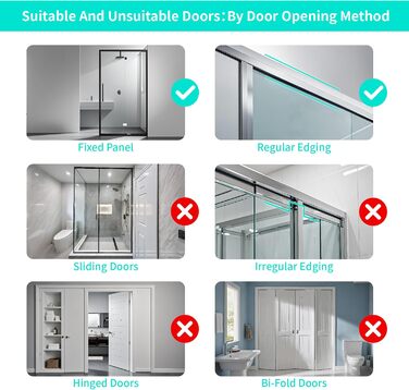 Підвісна полиця для душу HapiRm, регульована, 5 кошики, без свердління, з мильницею і гачками, для скляних та ванних дверей, чорна