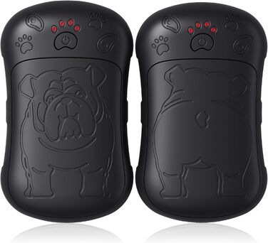 Електричні грілки для рук, 2 шт. 6000mAh, акумуляторні, багаторазові, для спорту, полювання, кемпінгу, теплий подарунок для жінок, чоловіків, дітей (чорний)