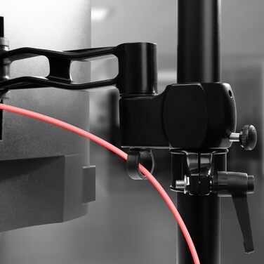 Тримач для монітора Duronic DM35D2 - підставка для 2 моніторів, регульована, VESA 75x100, гнучка, для офісу та дому