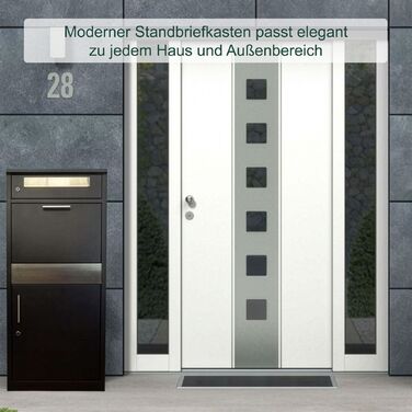 Скринька для листів Relaxdays з відділенням для пакунків