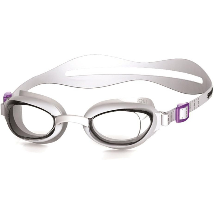 Жіночі плавальні окуляри Speedo Aquapure (Один розмір підходить всім, білий/прозорий, одинарний)