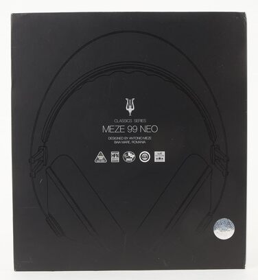 Накладні навушники-вкладиші Meze 99 Neo Black Audiophile, високоякісні матеріали, нео чорний