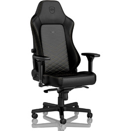 Noblechairs HERO: ігровий крісло, офісне крісло, крісло для роботи - PU-шкіра, чорний/золотий