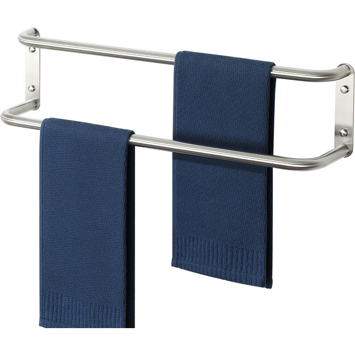 Тримач для рушників подвійний з нержавіючої сталі 304, 60 см, для ванної кімнати та кухні