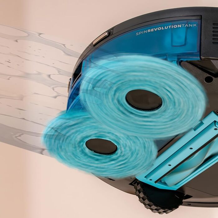 Робот-пилосос та робот-мийник Cecotec Conga M100 з ШІ та керуванням через додаток. Потужність всмоктування 20000Pa, штучний інтелект, силіконова щітка Anti-Tangle, обертові мопи, автономність до 220 м²