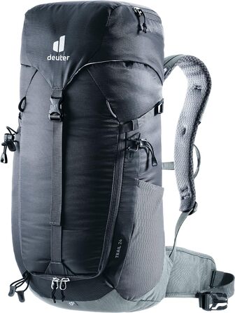 Туристичний рюкзак deuter Men's Trail 24 (1 упаковка) (24 довгих, чорно-сланцевих)