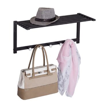 Настінна вішалка Relaxdays з полицею