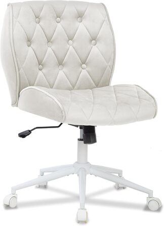 Крісло для дому та офісу Symino з функцією гойдання, крісло для макіяжу та письмове, з м'якої еко-шкіри, регульоване по висоті, поворотне на 360°, ергономічне, до 150 кг, велике