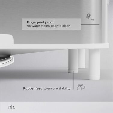 Сушарка для посуду висувна з нержавіючої сталі біла | сучасний мінімалістичний дизайн