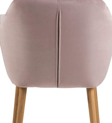 AC Design Furniture Стілець для їдальні Wendy, 57x61x83 см, Флаконно-зелений/Дуб, Велюр/Дуб