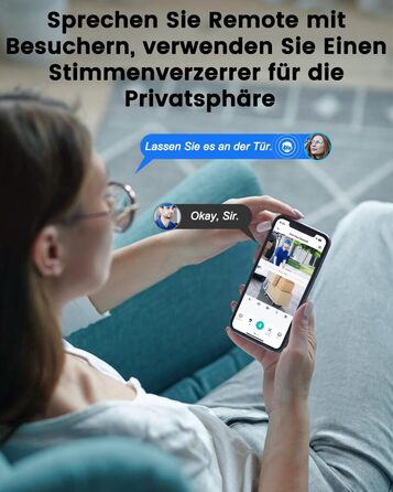 Відеодзвінок Bextgoo з подвійною камерою 2K HD, бездротовий, 10000mAh, IP67, з датчиком руху та нічним баченням