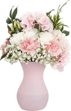 Тренд для дому ваза для квітів ваза скляна скляна ваза для квітів скляна ваза для квітів настільна декоративна ваза прозора скляна декоративна ваза для вітальні декоративна ваза 2410 мл год 18 см / мак (пастельно-рожевий, 1229 мл)