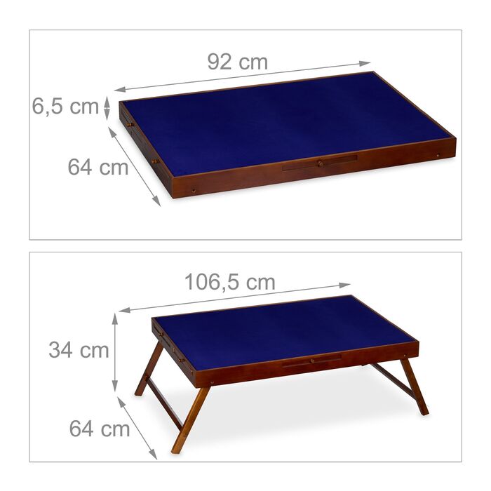 Столик-пазл Relaxdays з 6 висувними ящиками