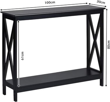Журнальний столик COSTWAY з шухлядою, 3 ящики, білий, 100x30x80 см