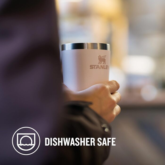 Термокружка Stanley Cafe 0.35L: 4 години гаряче, 5 годин холодне - нержавіюча сталь, для кави з собою, чорна