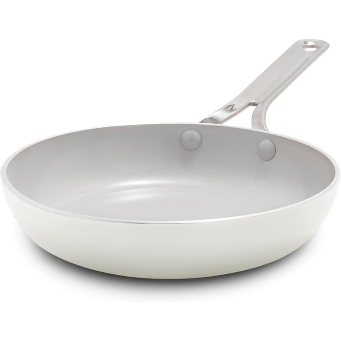 GreenPan Nova сковорода, 20.3 см, для індукційних плит, з алмазним покриттям, без PFOA та PFAS, нетоксичне керамічне антипригарне покриття, придатна для миття в посудомийній машині та духовці, сковорода для смаження, 20 см