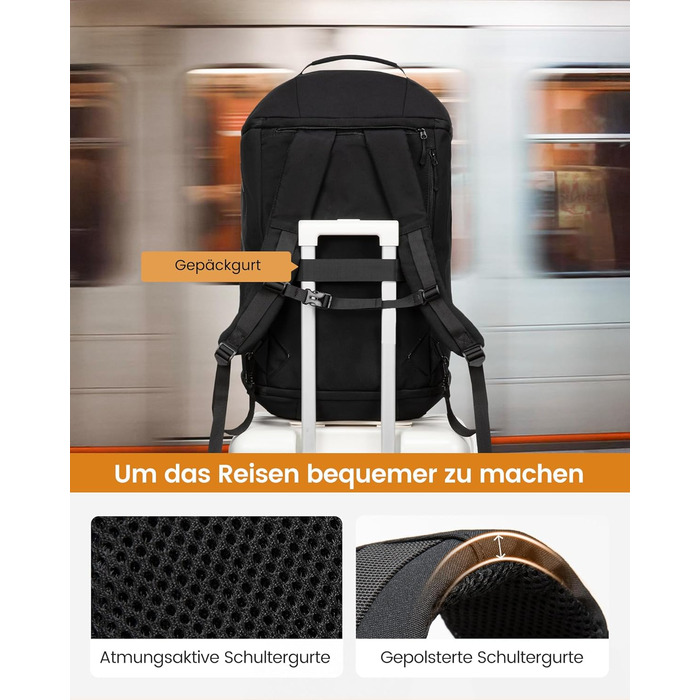 Спортивна сумка LOVEVOOK для чоловіків з відділенням для взуття, 65L, 52x45x28 см, Duffel Bag, для подорожей, Gym Bag, ручна поклажа, чорна