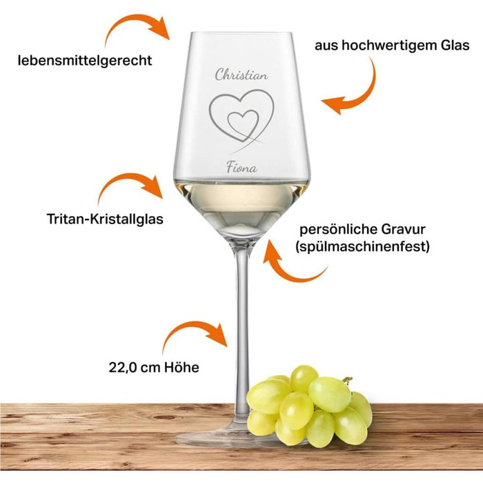 Келих для білого вина Schott Zwiesel Riesling PURE (2 серця) - макс. 60 символів