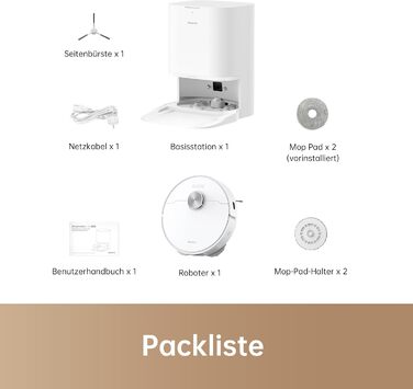 Робот-пилосос Dreame L10 Prime з автомийкою для мопів, LDS-навігацією, 4000Pa потужністю всмоктування, 3D-картуванням та WiFi/APP управління