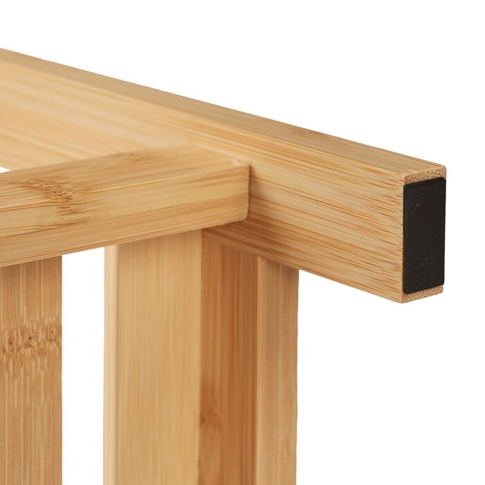 Поличкова стійка Relaxdays Бамбук з 4 ящиками