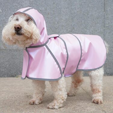 Дощовик для тварин, дощовик для собак, дощовик для собак на 4 лапи (2XL, рожевий)