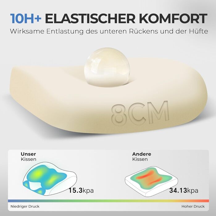 Офісне крісло COMHOMA ергономічне з 3D-підголівником та підтримкою попереку, регульовані підлокітники, функція гойдання