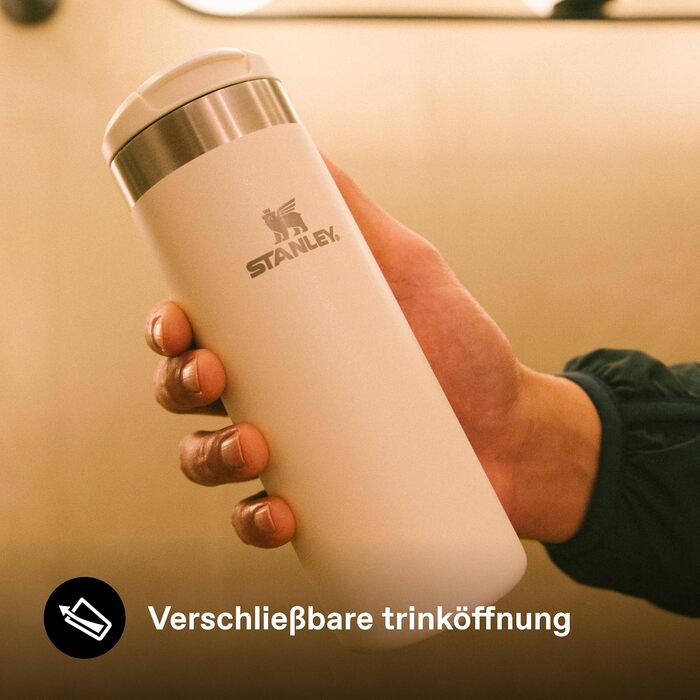Термокружка Stanley Aerolight Transit 470мл Cream Gloss - Збереження тепла до 6 годин, сумісна з автомобільними тримачами, миється в посудомийній машині