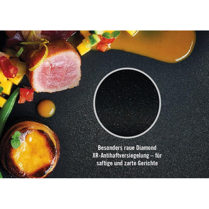 Сковорода Woll Diamond Logic XR Pro, Ø 28 см, 5 см, знімний ручка, індукційна, антипригарне покриття, для всіх плит, чорна