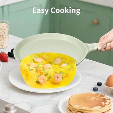 Сковорода для крепів DYGG Induktion 28 см з антипригарним покриттям Granit - для млинців, панкейків, доса