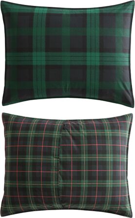 Комплект ковдр Eddie Bauer Woodland Tartan, Королева, Зелений