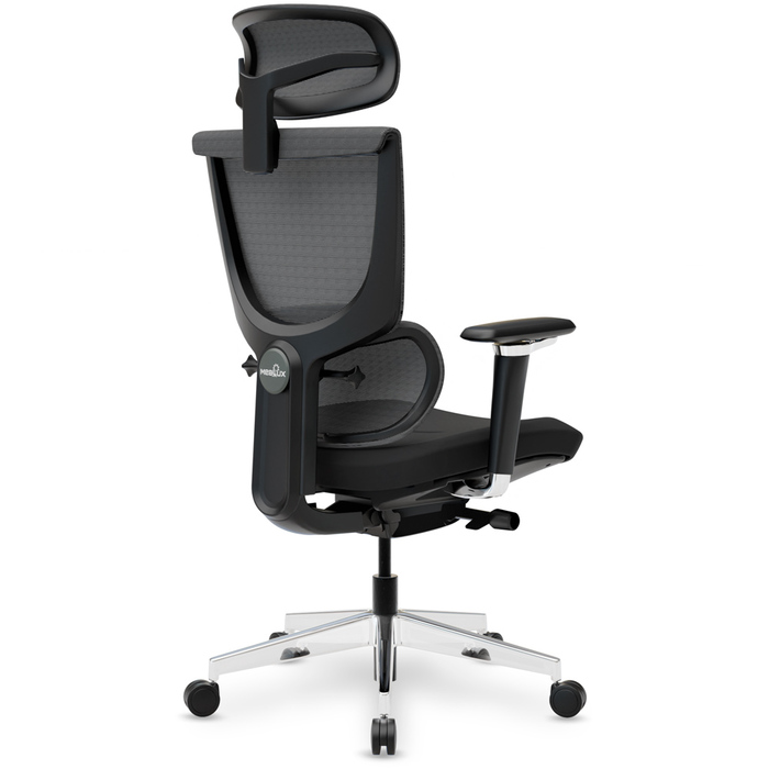 Крісло Mealux S8 Air Fabric Black (арт. HF-S8P F/B)