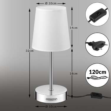 Настільна лампа Lumière White 32x13x13см