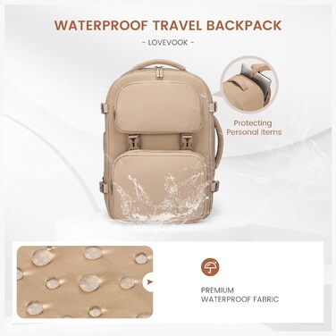 LOVEVOOK Рюкзак для ручної поклажі в літак 40L, жіночий великий, 17.3