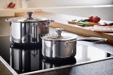 Каструля Le Creuset Signature з кришкою та ручкою, нержавіюча сталь, Ø 16 см, 1.9 л