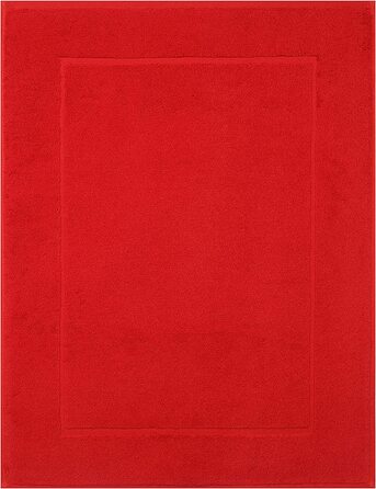 Комплект Betz з 2 килимків для ванної, килимок для ванної, килимок для душу, махрова тканина розміром 50x70 см, 100 бавовна преміум-класу, 650 г/м2, Колір (Червоний)
