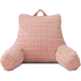 Крісло-мішок Holawakaka для читання та відпочинку з підлокітниками та спинкою, велике, рожеве