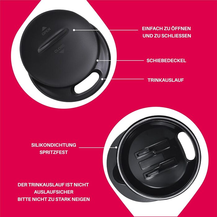 Кружка для кави та чаю Ideus 470 мл з нержавіючої сталі, подвійні стінки, вакуумна ізоляція, з неслизьким ручним тримачем та кришкою-ковпачком, об'єм 470 мл (зелений)