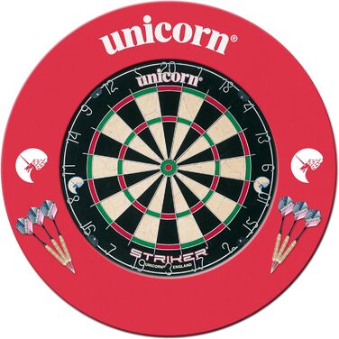 UNICORN Striker Board & Surround Home Darts Center One Size Red, UNICORN Striker Board & Surround Home Darts Center One Size Red