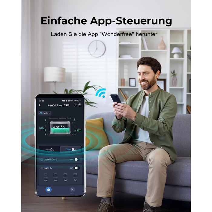 Портативна електростанція OUKITEL P1000 Plus: 1800W, 1024Wh LiFePO4, сонячний генератор для кемпінгу та резервного живлення