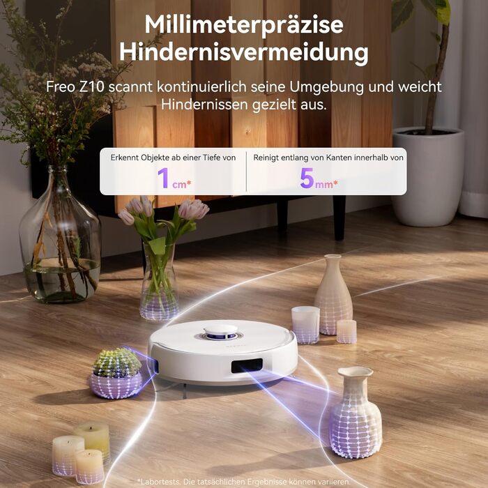 Робот-пилосос NARWAL Freo Z10 з функцією миття підлоги, 15000 Па, гаряча вода 75°C, автопорожнення, уникнення перешкод, антизаплутування для шерсті тварин